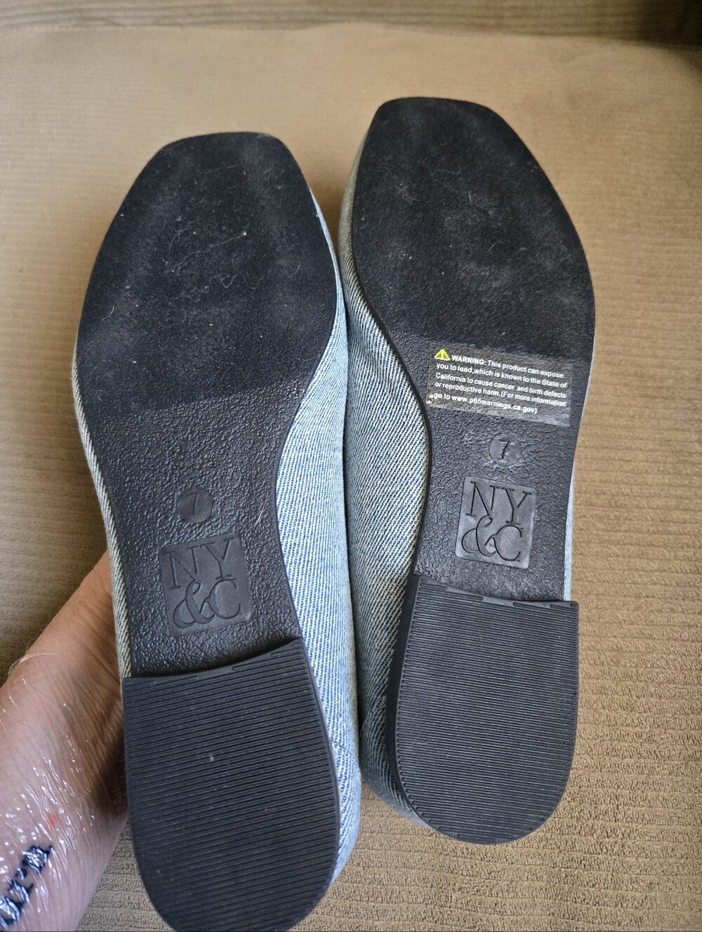 NY & Co Denim Ballet Flats, 7 - Picture 2 of 4